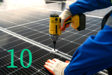 Verwijderen 10 zonnepanelen schuin dak incl. onderconstructie